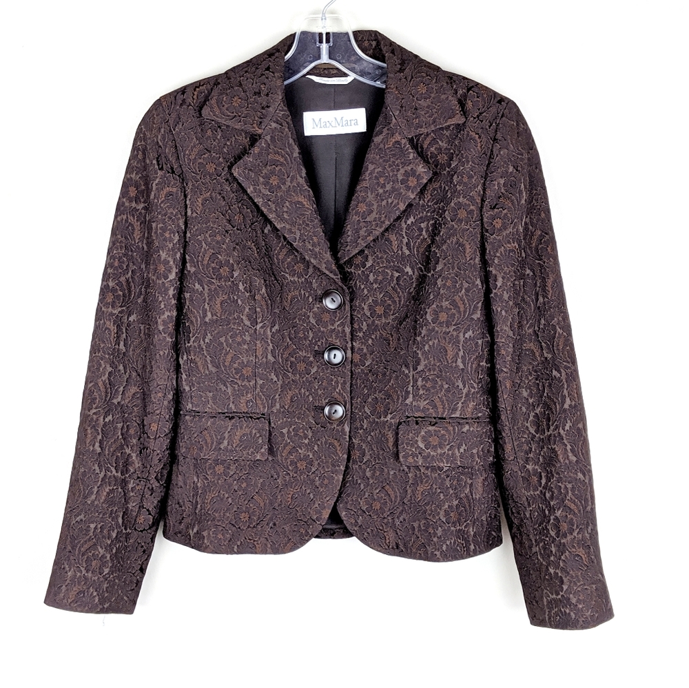 MaxMara | Brown Print Blazer - E82